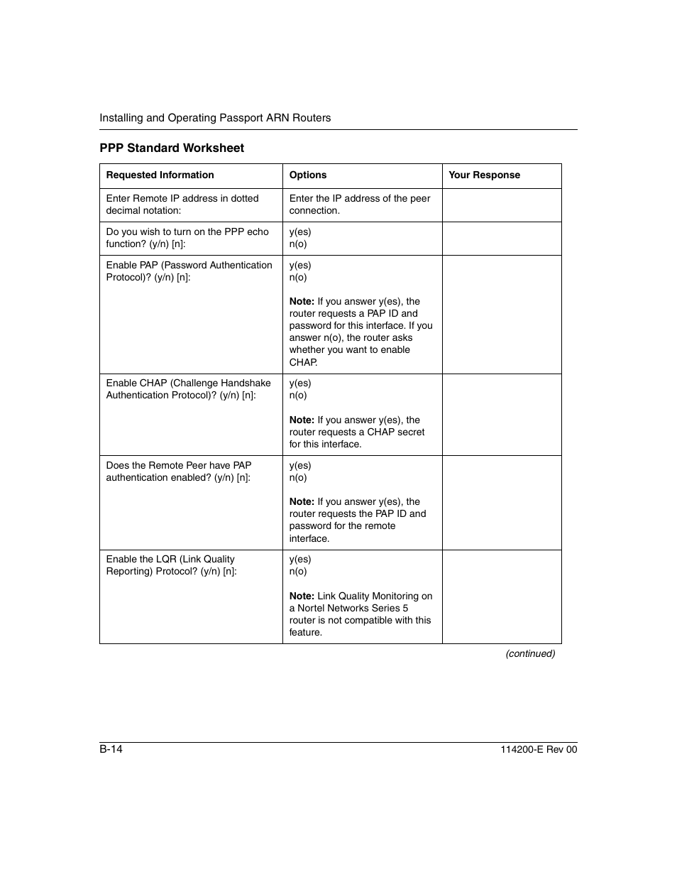 Nortel Networks Passport ARN Routers User Manual | Page 120 / 166