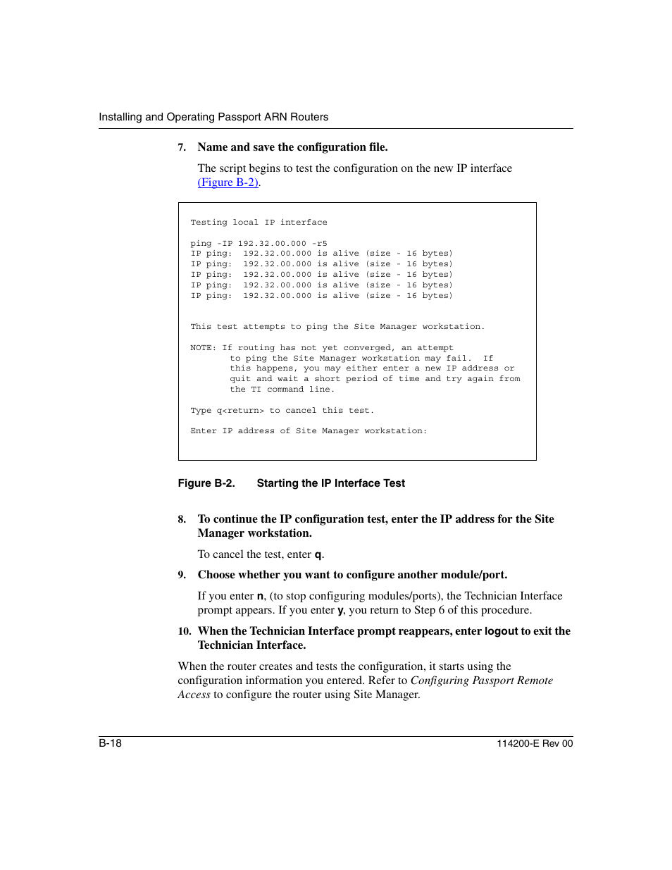 Figure b-2 | Nortel Networks Passport ARN Routers User Manual | Page 124 / 166