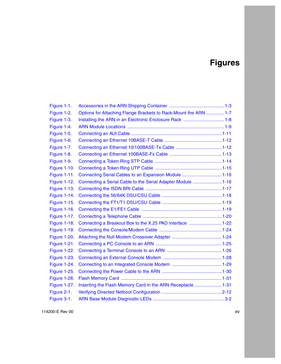 Figures | Nortel Networks Passport ARN Routers User Manual | Page 15 / 166