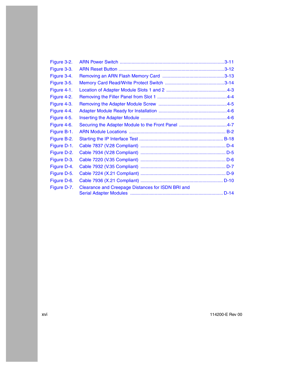 Nortel Networks Passport ARN Routers User Manual | Page 16 / 166