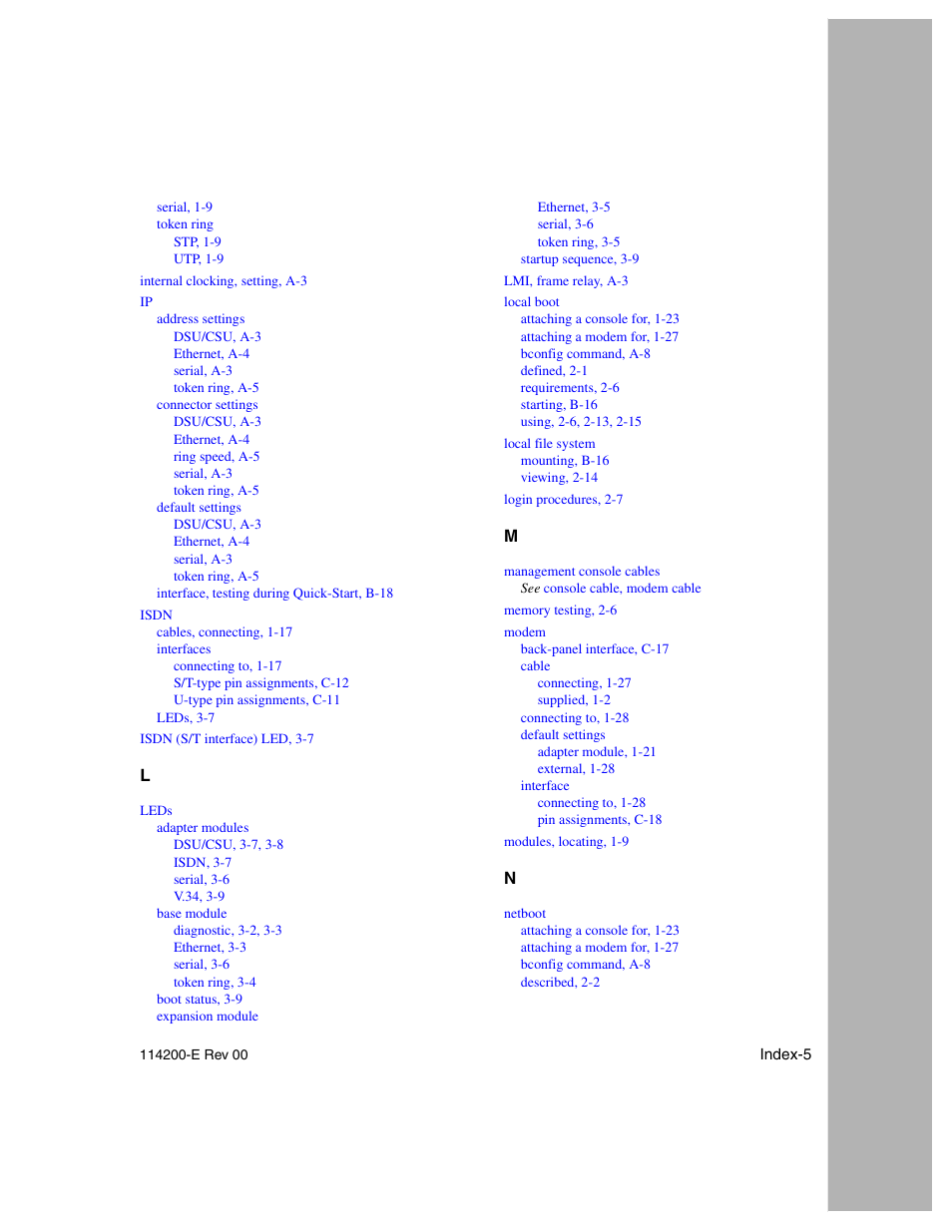 Nortel Networks Passport ARN Routers User Manual | Page 163 / 166