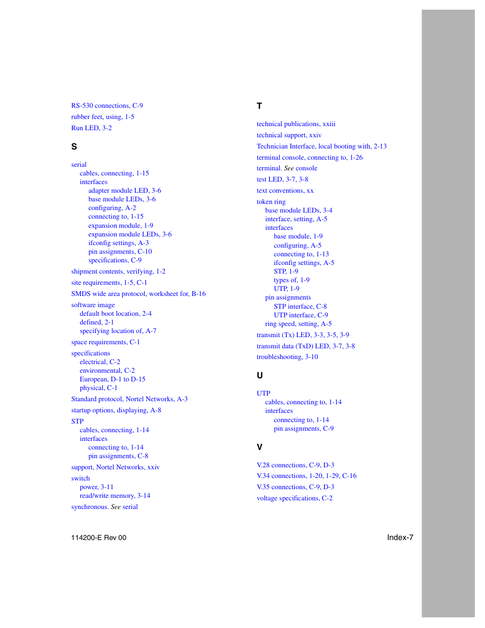Nortel Networks Passport ARN Routers User Manual | Page 165 / 166