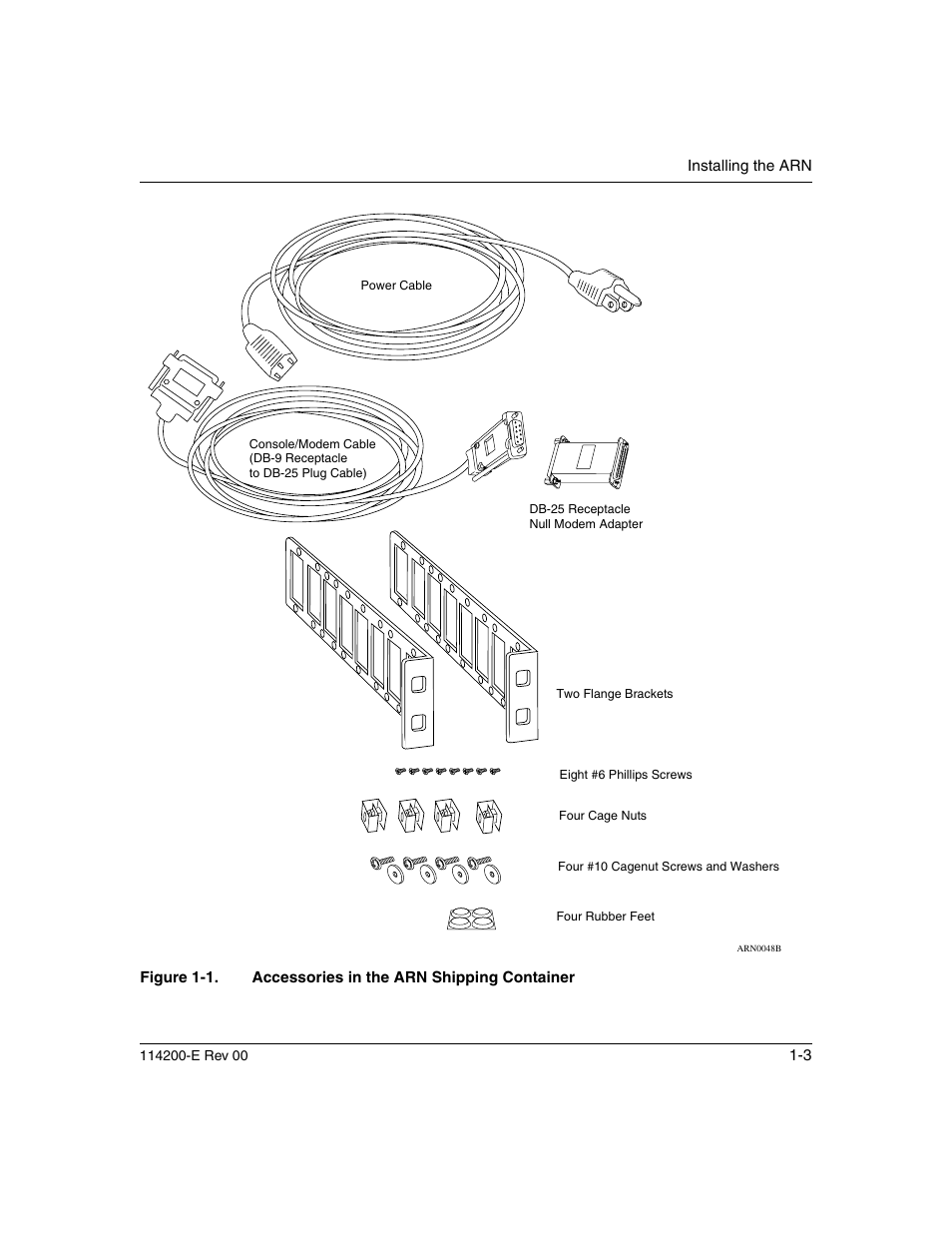 Figure 1-1, Accessories in the arn shipping container -3 | Nortel Networks Passport ARN Routers User Manual | Page 27 / 166