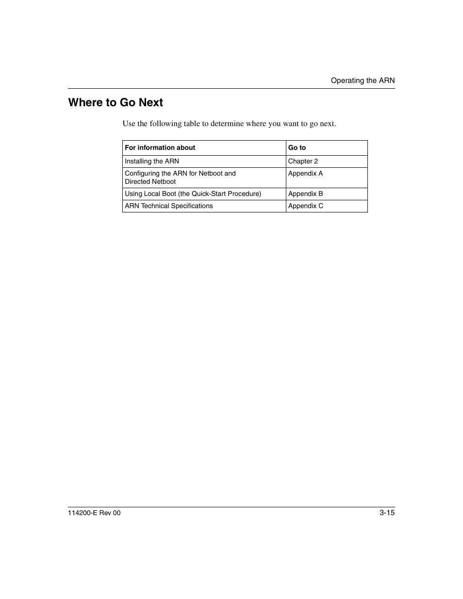 Where to go next, Where to go next -15 | Nortel Networks Passport ARN Routers User Manual | Page 87 / 166