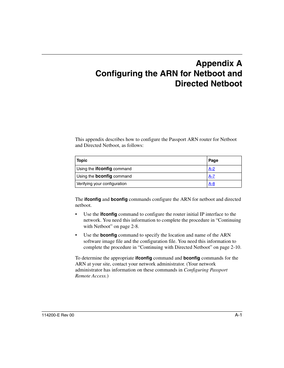 Appendix a | Nortel Networks Passport ARN Routers User Manual | Page 97 / 166