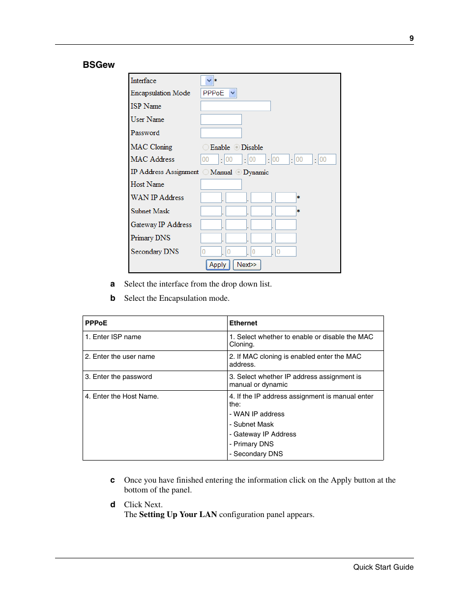 Nortel Networks BSG12aw/ew/tw User Manual | Page 9 / 12