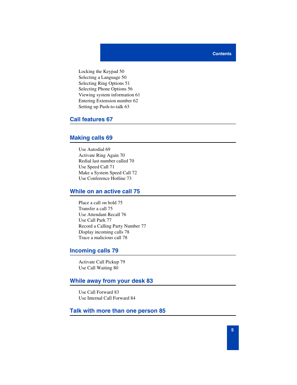 Nortel Networks 6140 User Manual | Page 5 / 126