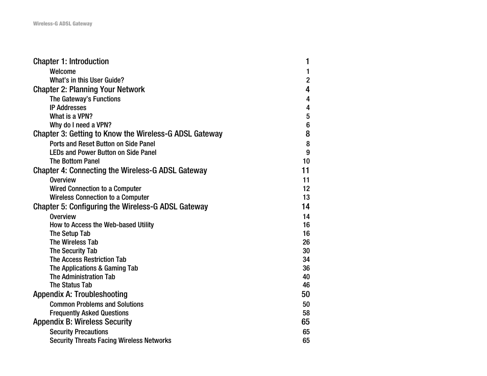 Nortel Networks WAG54G User Manual | Page 3 / 100