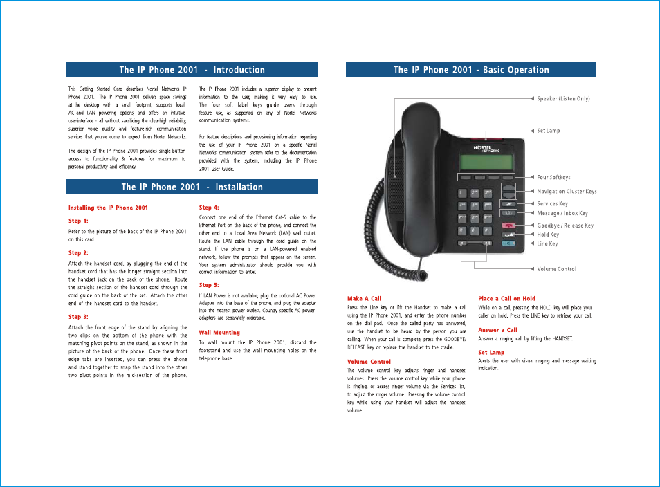 Nortel Networks IP Phone 8540 User Manual | Page 2 / 2