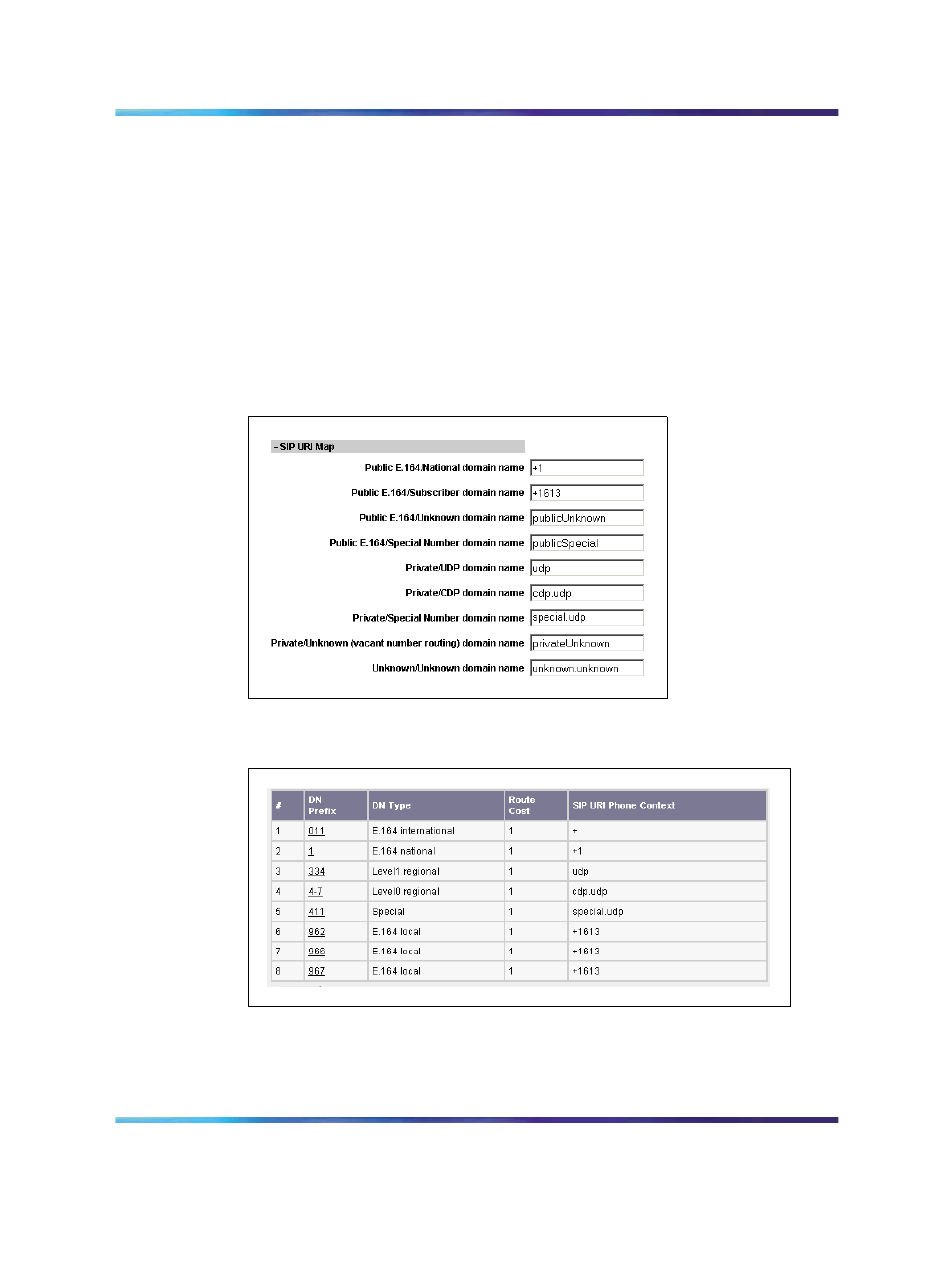 Figure 25 cs 1000 sip uri map, Figure 26 cs 1000 nrs endpoint routing entries, As configured | Nortel Networks NN43001-321 User Manual | Page 73 / 110