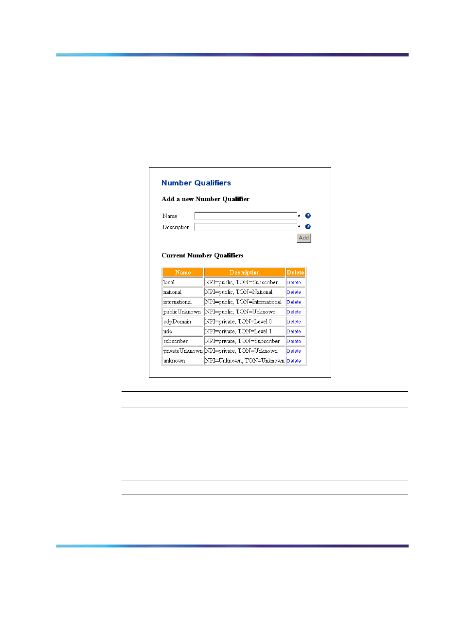 Figure 28 provisioning client: number qualifiers, Procedure 5 configuring a route list, Procedure 5 | Configuring a route list, Figure, Figure 28 "provisioning client | Nortel Networks NN43001-321 User Manual | Page 75 / 110