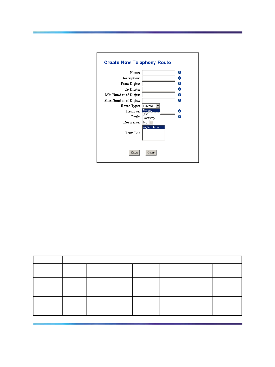 Table 2 values for configuring routes | Nortel Networks NN43001-321 User Manual | Page 79 / 110