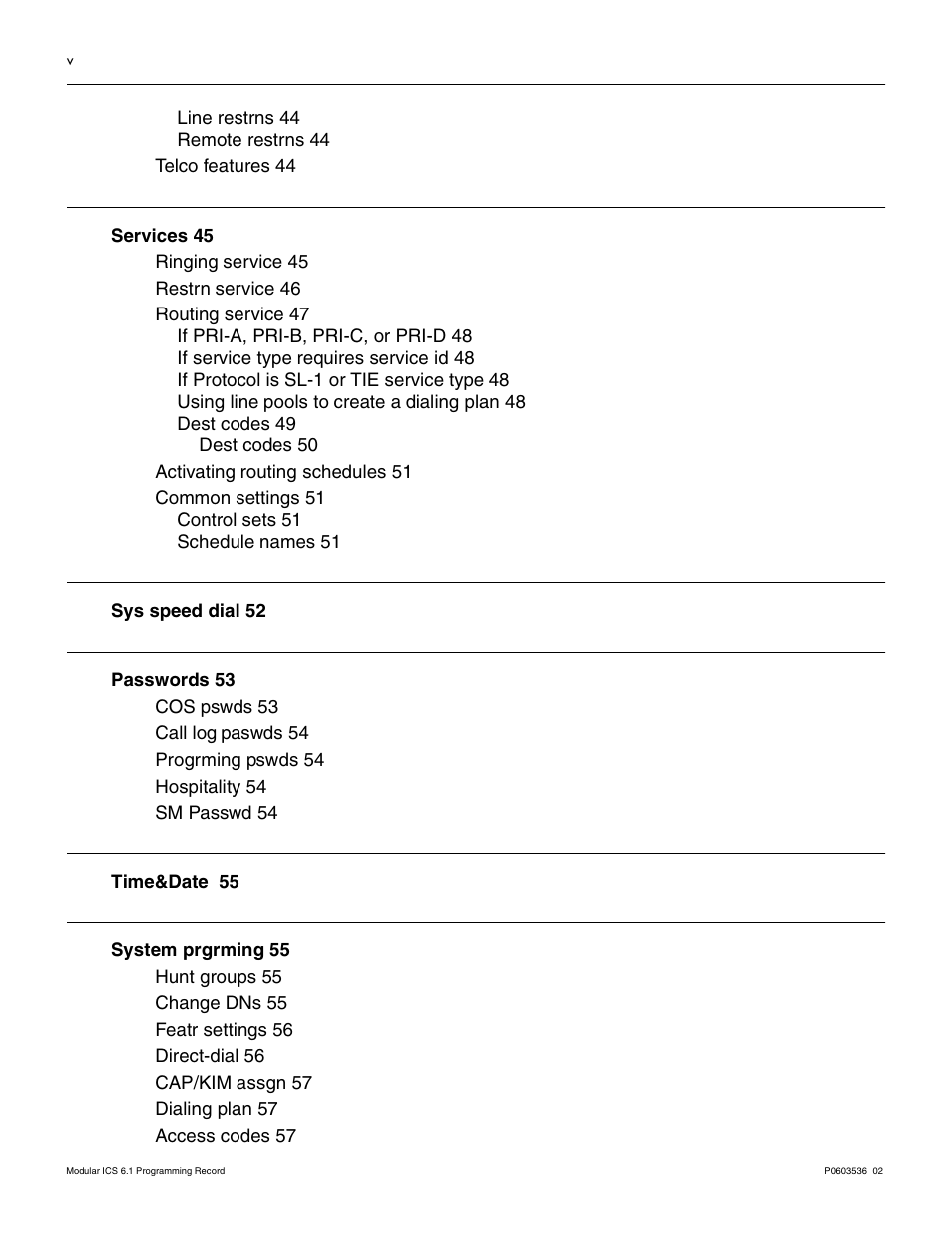 Nortel Networks ICS 6.1 User Manual | Page 5 / 116