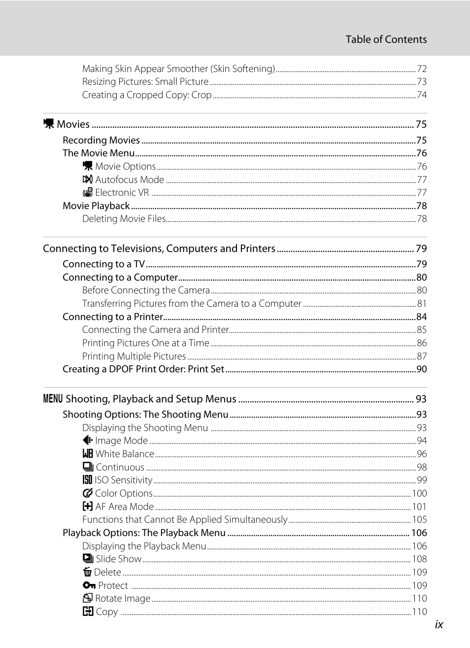 Nikon S570 User Manual | Page 11 / 172