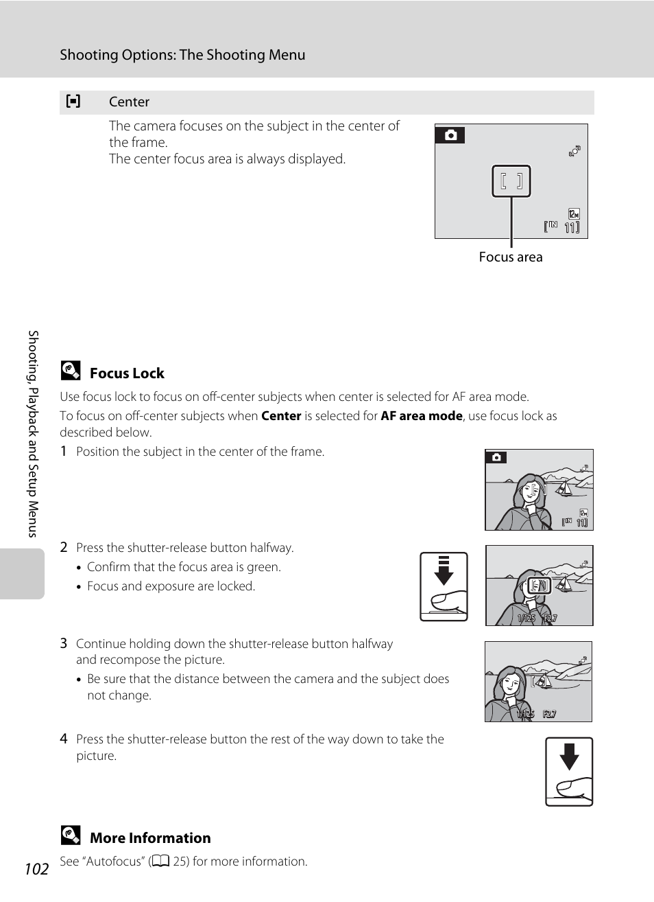 Lock, A 102). whe | Nikon S570 User Manual | Page 114 / 172