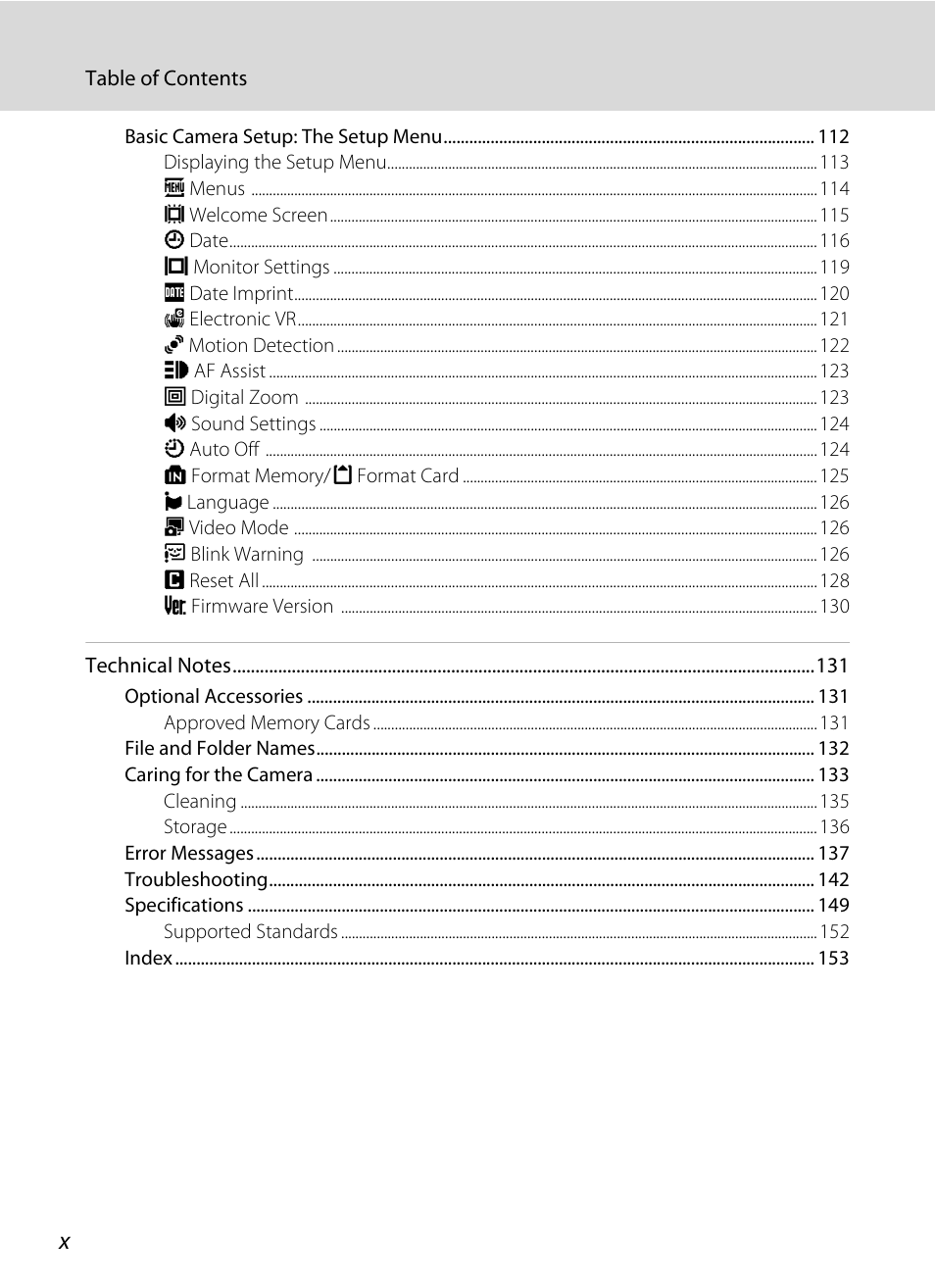 Nikon S570 User Manual | Page 12 / 172