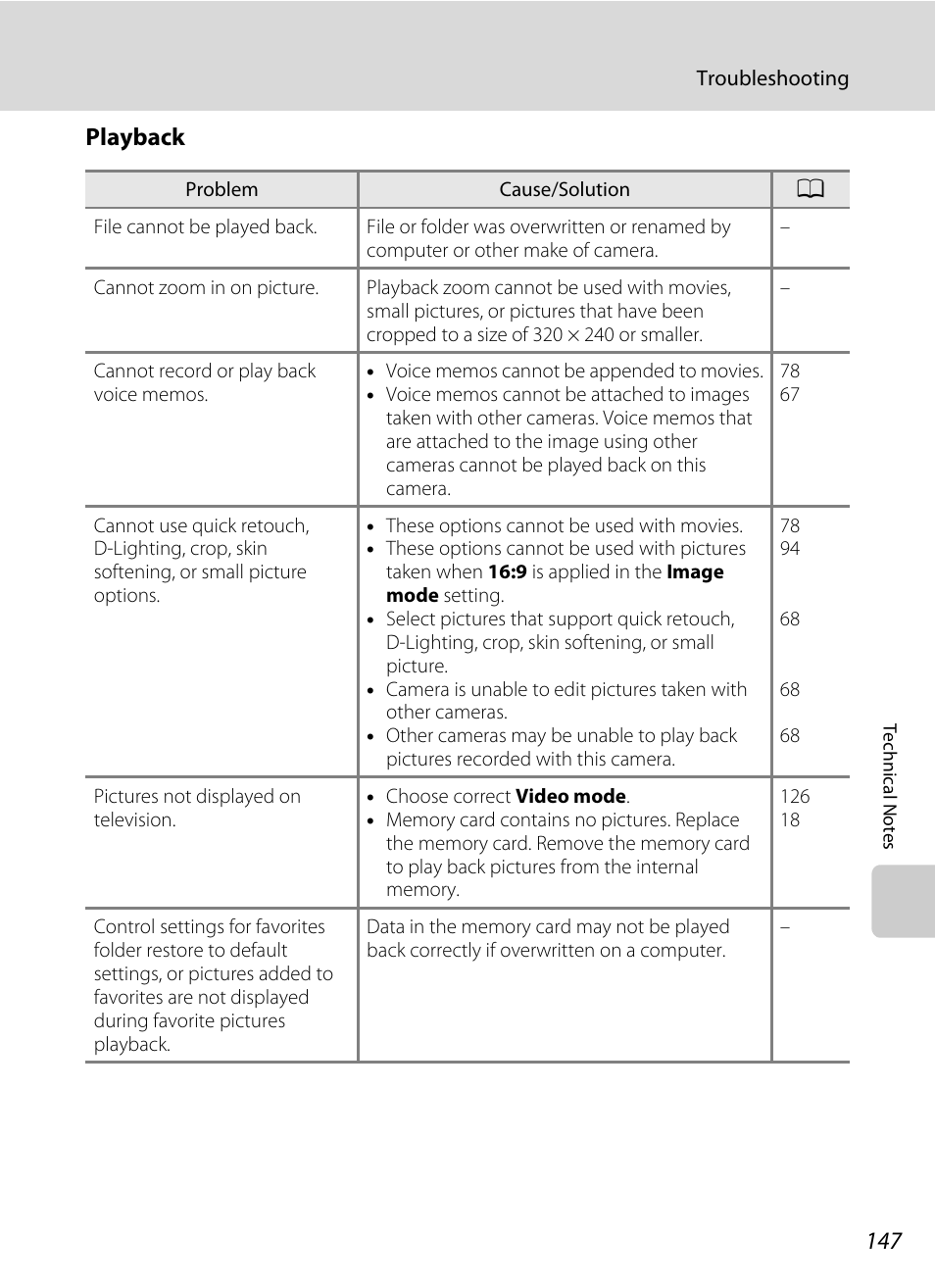 Playback | Nikon S570 User Manual | Page 159 / 172