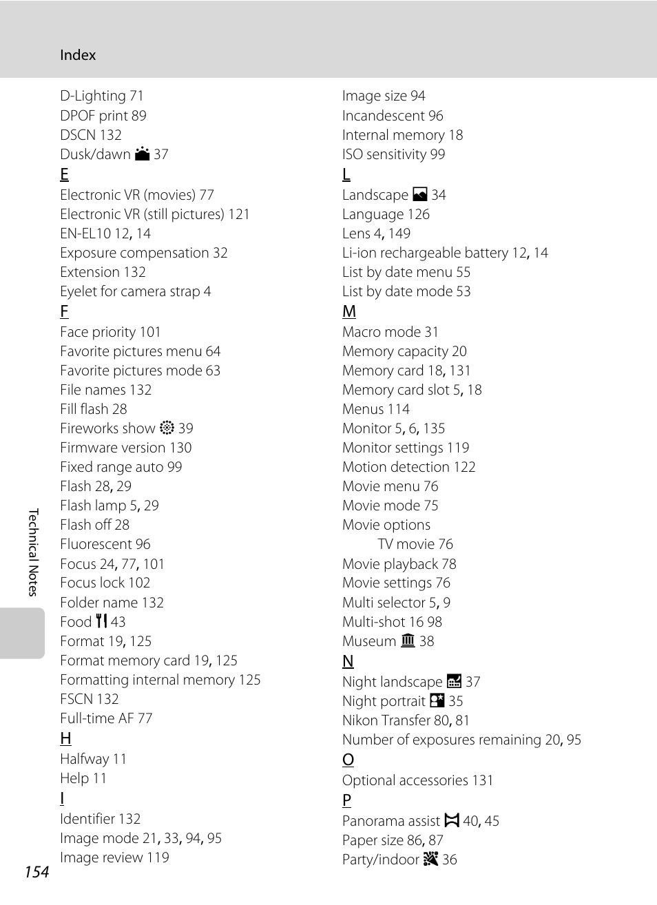 Nikon S570 User Manual | Page 166 / 172