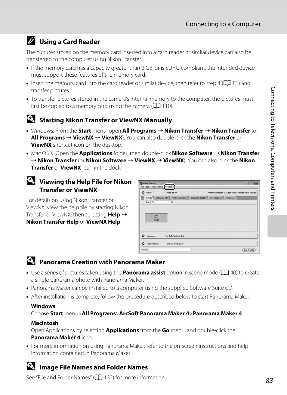 A 83 | Nikon S570 User Manual | Page 95 / 172