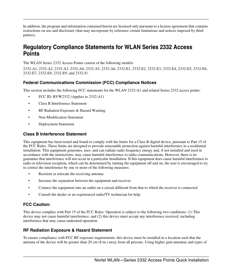 Nortel Networks 2332 User Manual | Page 3 / 102