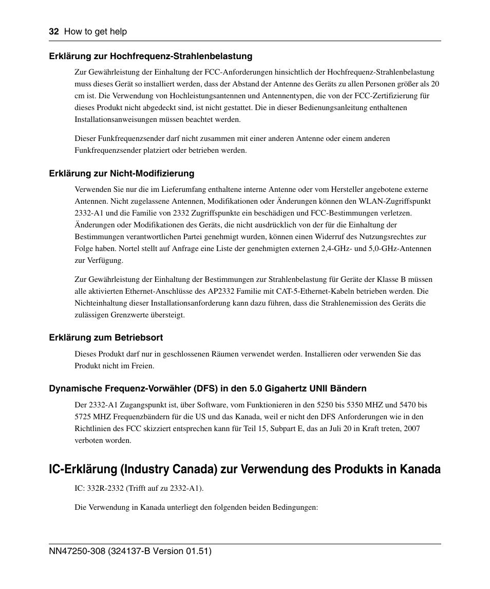 Nortel Networks 2332 User Manual | Page 32 / 102