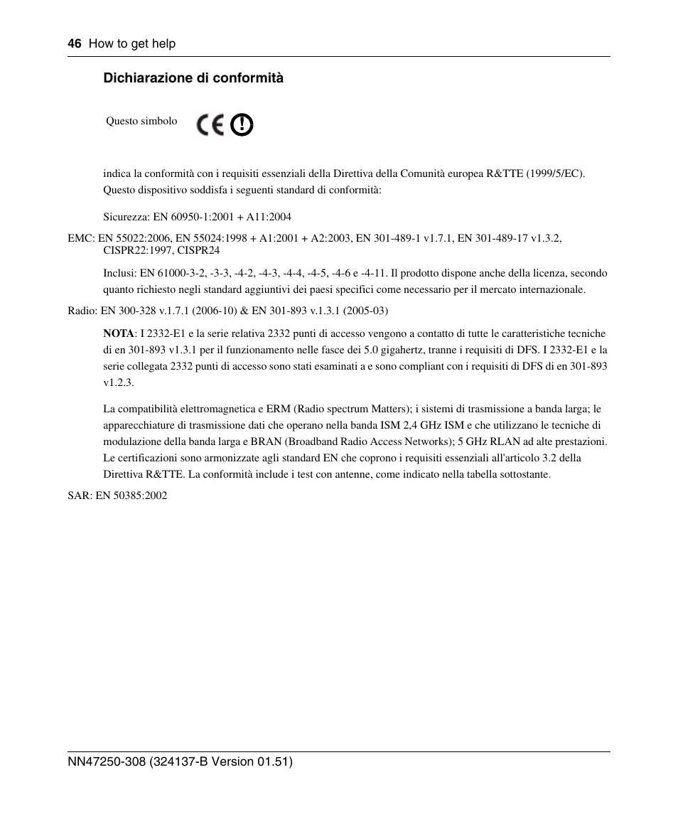 Nortel Networks 2332 User Manual | Page 46 / 102