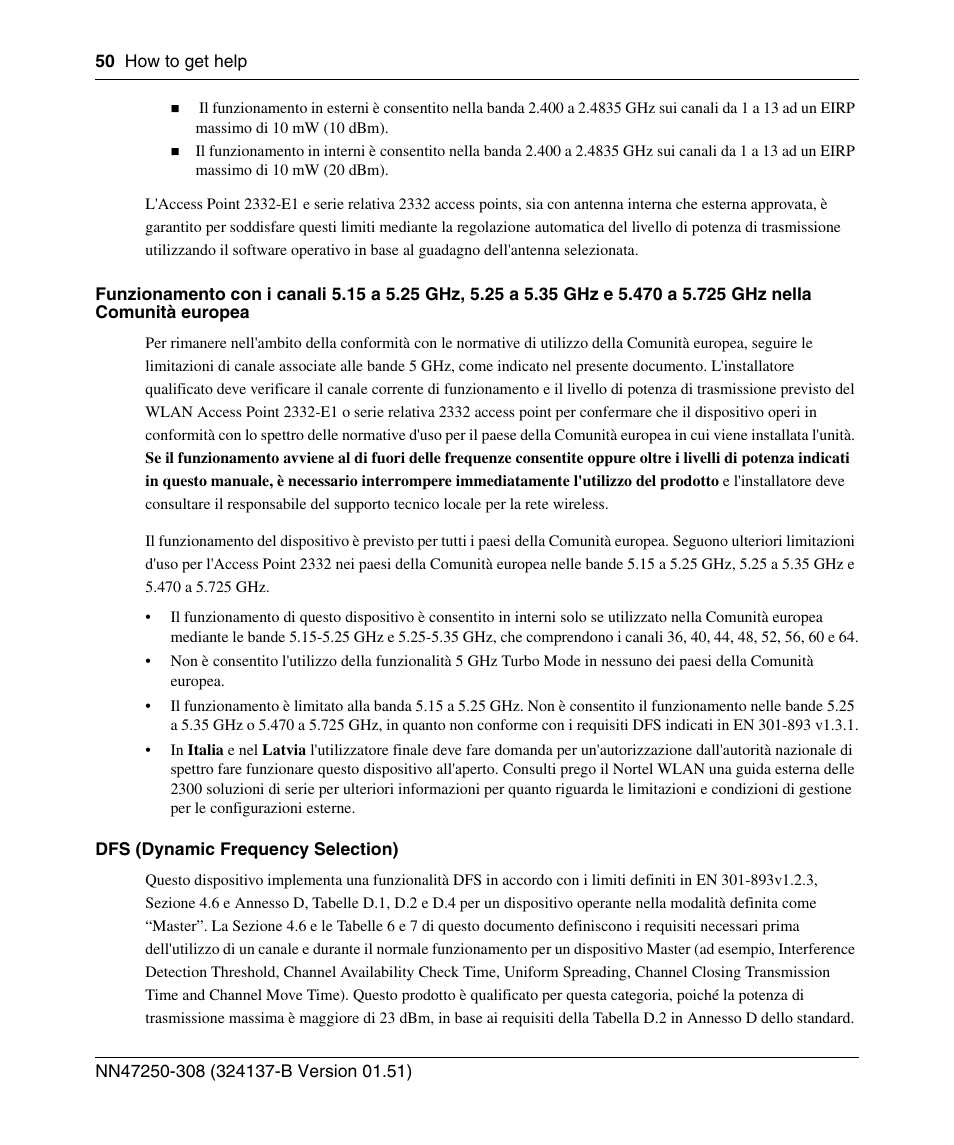 Nortel Networks 2332 User Manual | Page 50 / 102