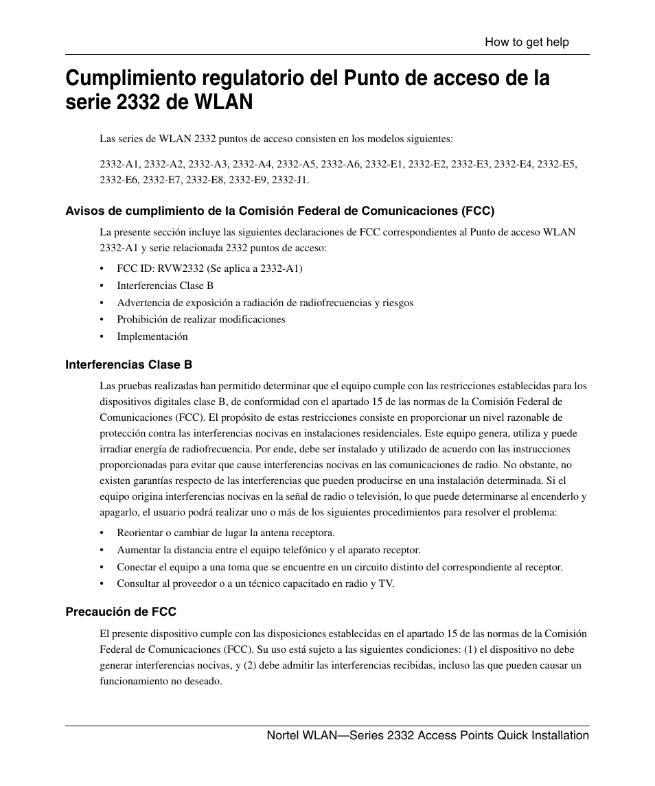 Nortel Networks 2332 User Manual | Page 65 / 102