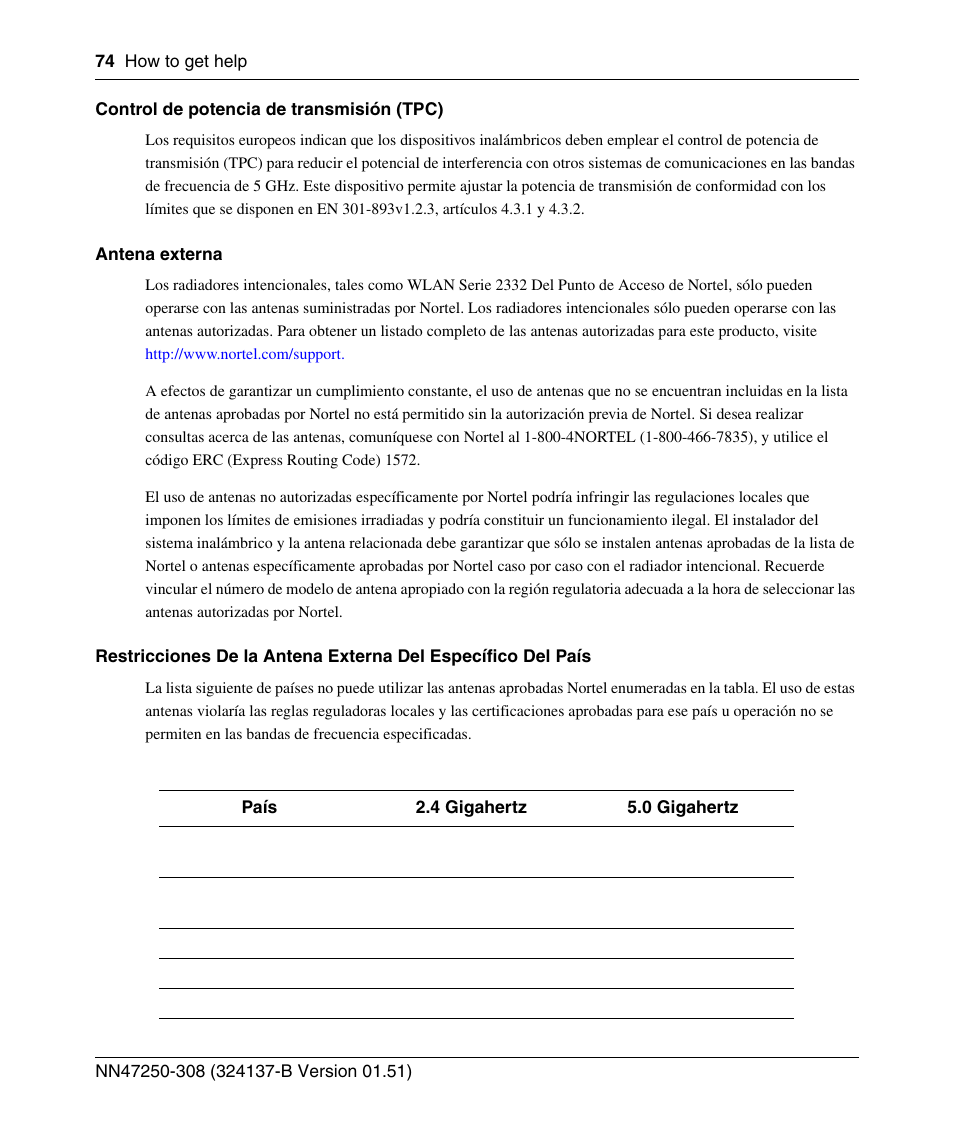 Nortel Networks 2332 User Manual | Page 74 / 102