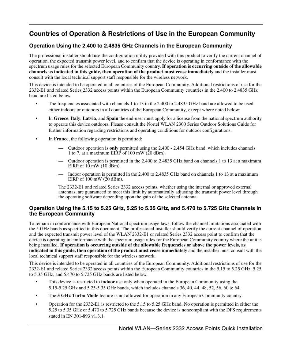 Nortel Networks 2332 User Manual | Page 9 / 102