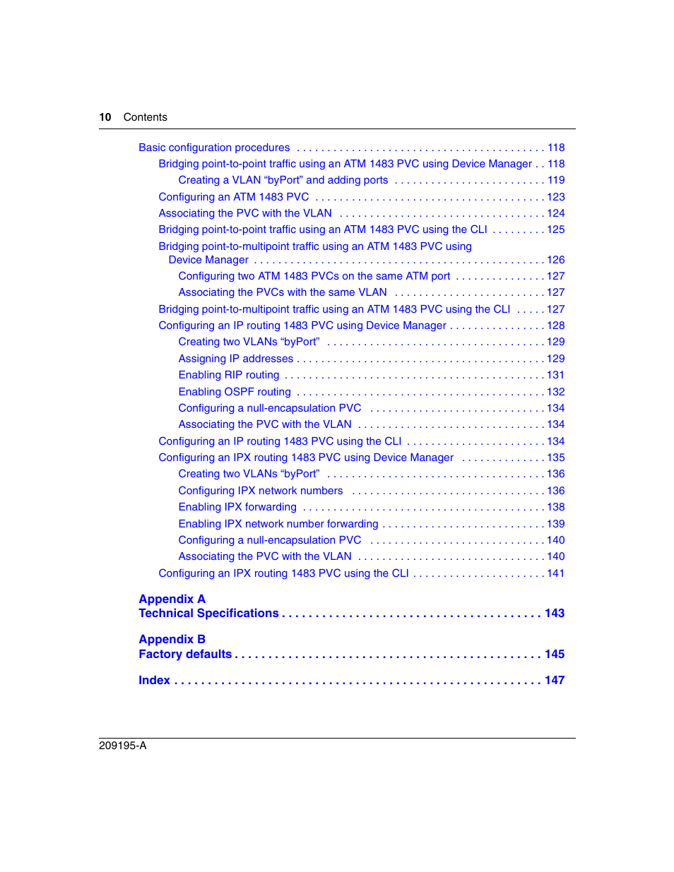 Nortel Networks Passport Module 8672A User Manual | Page 10 / 152