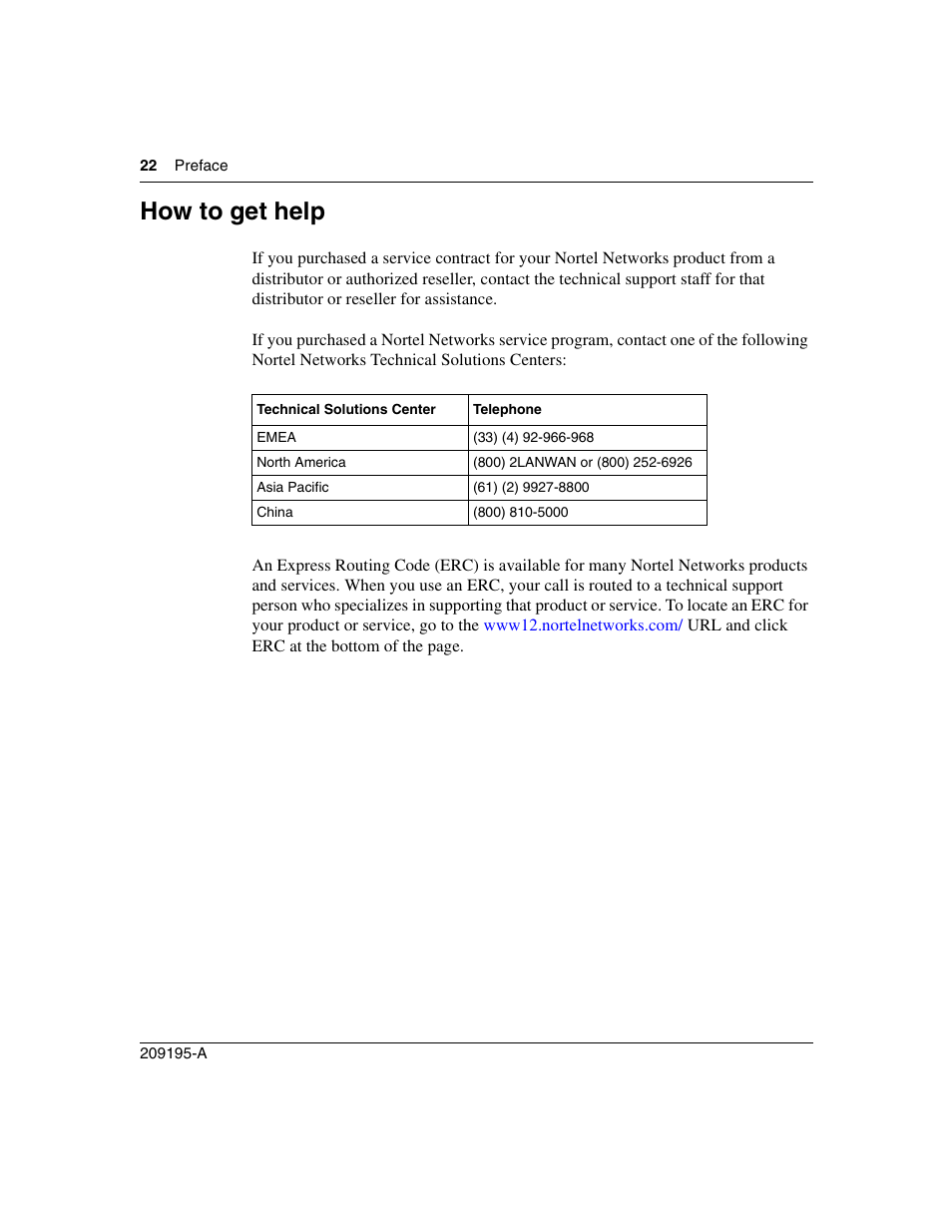 How to get help | Nortel Networks Passport Module 8672A User Manual | Page 22 / 152