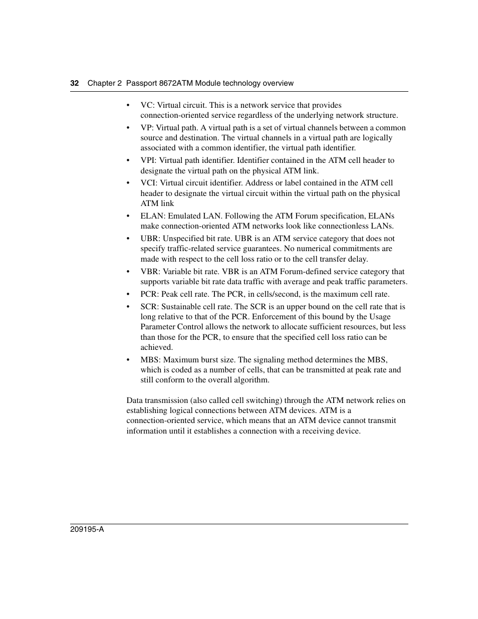 Nortel Networks Passport Module 8672A User Manual | Page 32 / 152