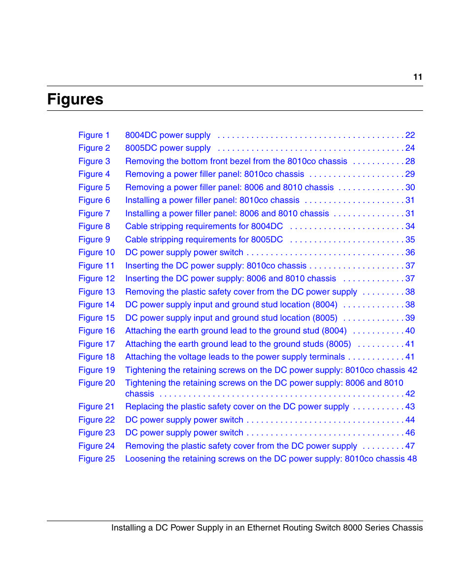 Figures | Nortel Networks 8000 Series User Manual | Page 11 / 60