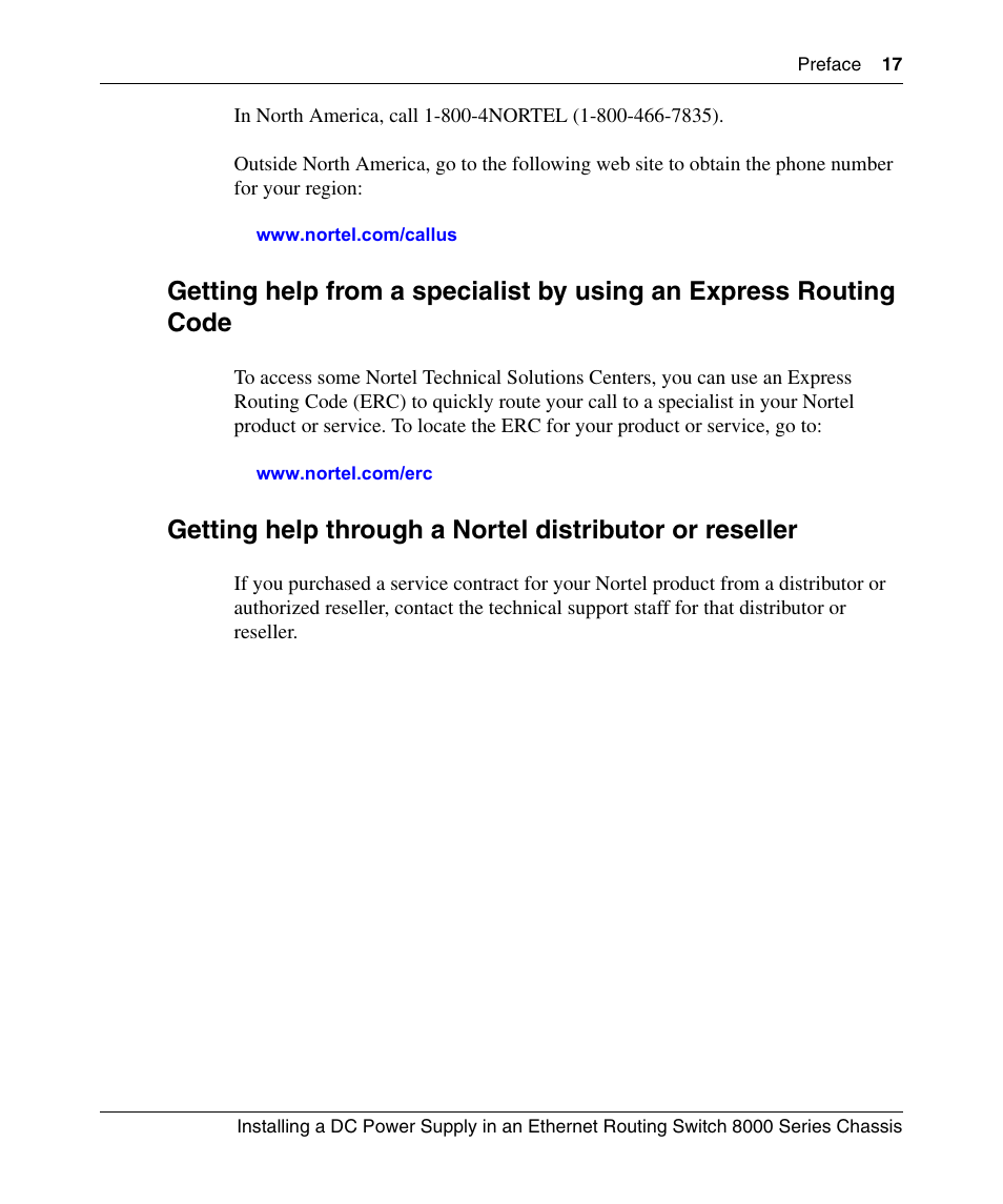 Nortel Networks 8000 Series User Manual | Page 17 / 60