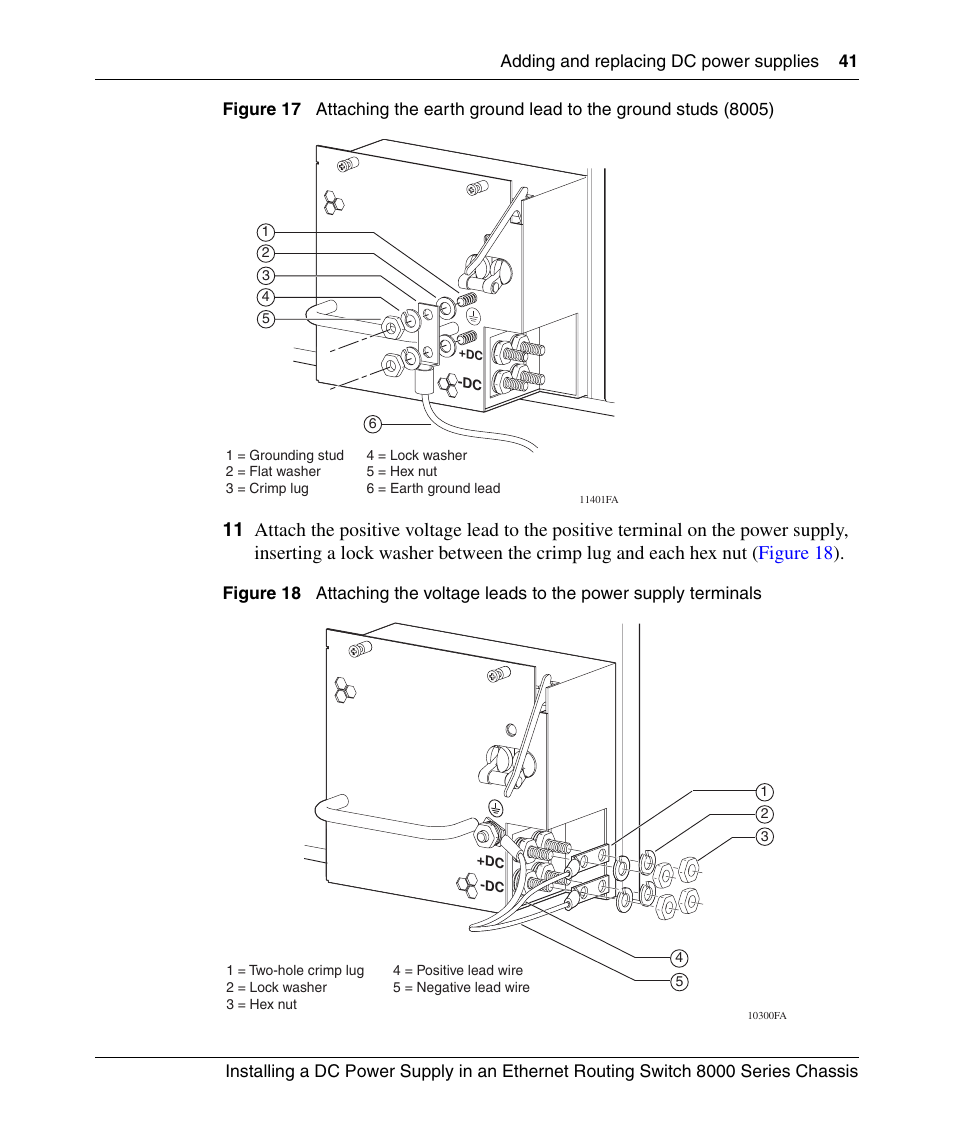 Figure 17, Figure 18 | Nortel Networks 8000 Series User Manual | Page 41 / 60