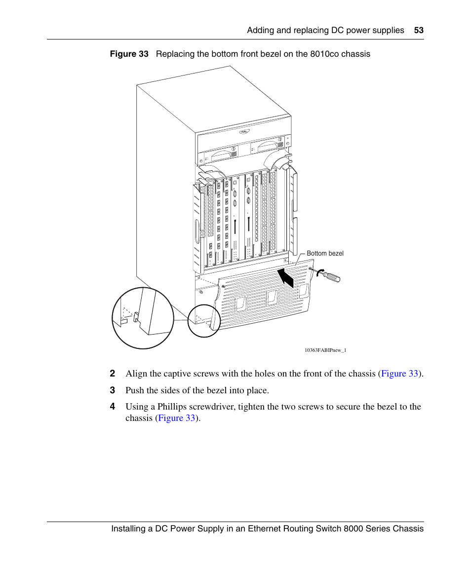 Figure 33, Assis tabs | Nortel Networks 8000 Series User Manual | Page 53 / 60