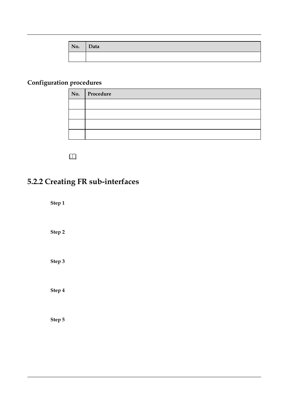 2 creating fr sub-interfaces, 2 creating fr sub-interfaces -5, Procedures | Nortel Networks 8000 User Manual | Page 106 / 486