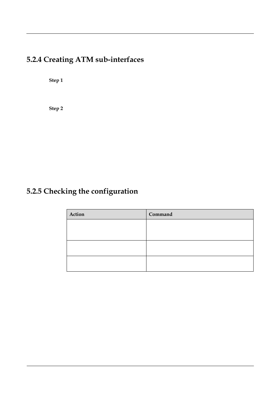 4 creating atm sub-interfaces, 5 checking the configuration, 6 checking the configuration -25 | 4 creating atm sub-interfaces -7, Creating atm sub-interfaces, Checking the configuration | Nortel Networks 8000 User Manual | Page 108 / 486