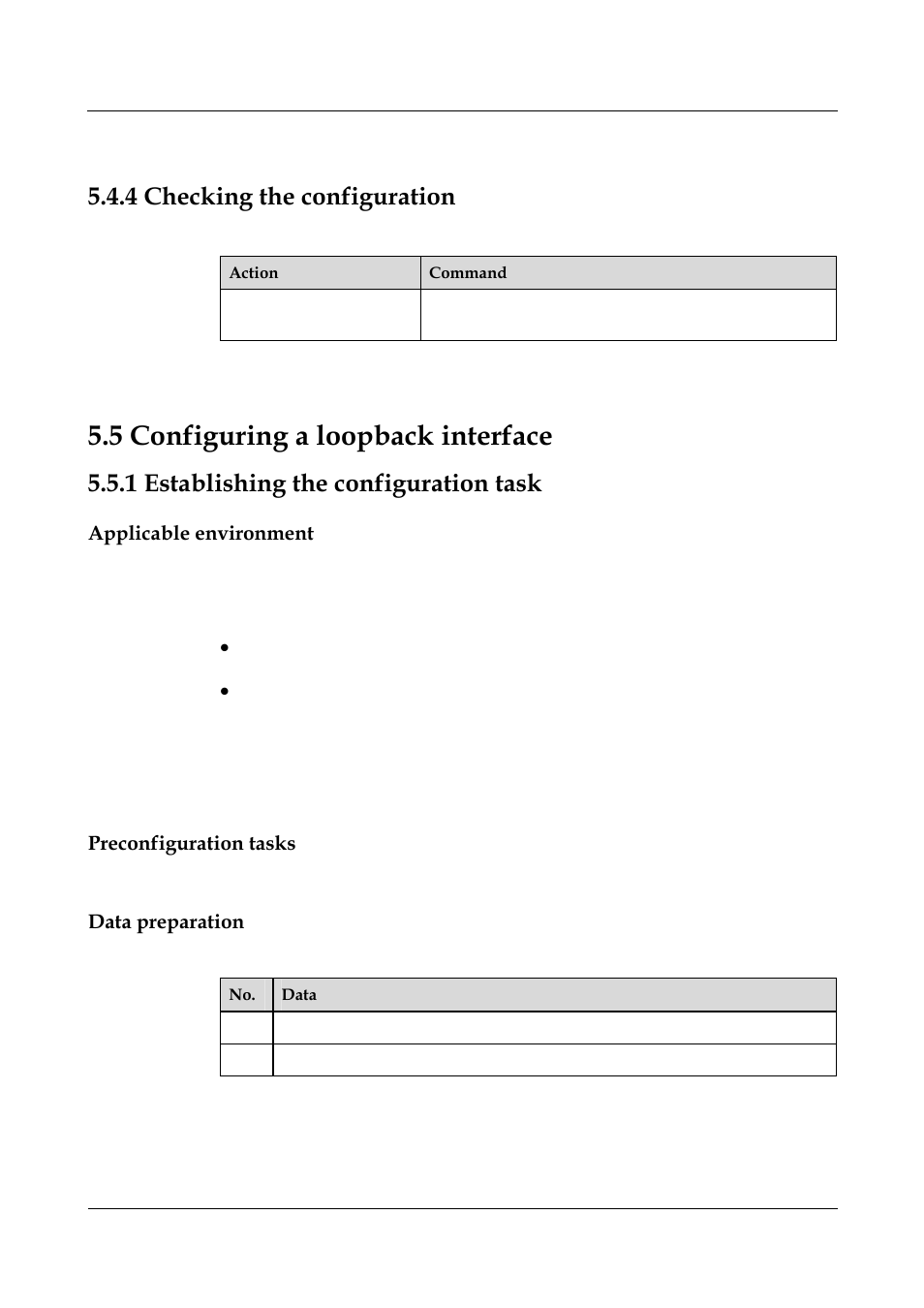 4 checking the configuration, 5 configuring a loopback interface, 1 establishing the configuration task | Applicable environment, Preconfiguration tasks, Data preparation, 4 configuring ct1 interfaces -14, 9 checking the configuration -14, 1 establishing the configuration task -18, 4 confi | Nortel Networks 8000 User Manual | Page 114 / 486
