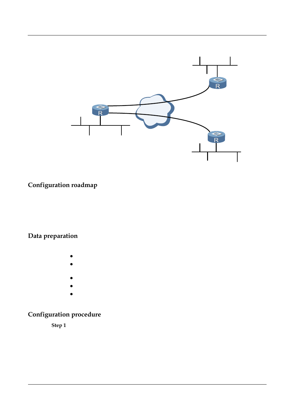 Configuration roadmap, Data preparation, Configuration procedure | As shown in figure 5-1 | Nortel Networks 8000 User Manual | Page 118 / 486