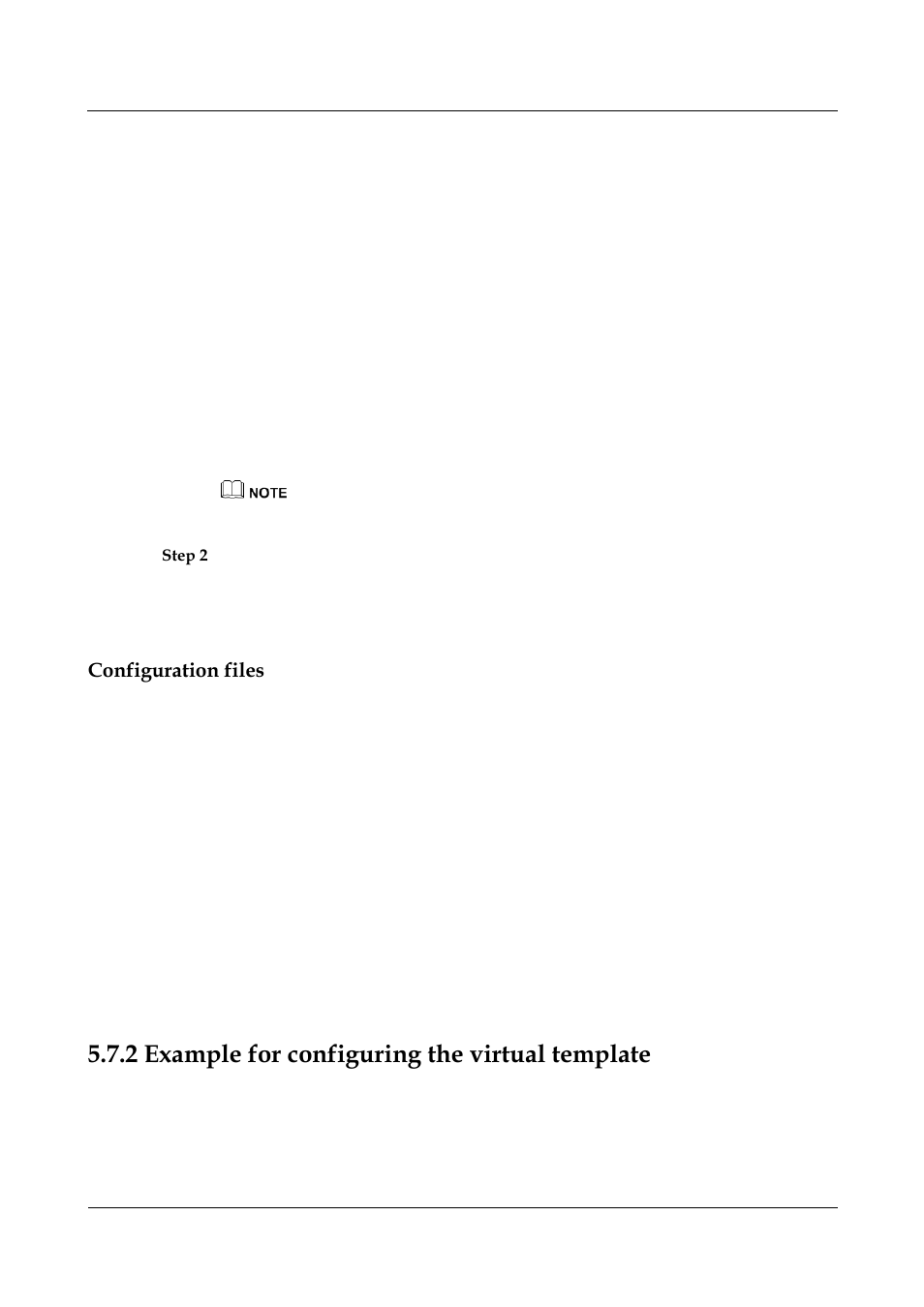 Configuration files, 2 example for configuring the virtual template, 1 example for configuring the sub-interface -16 | Example for configuring the sub-interface, Example for configuring the virtual template | Nortel Networks 8000 User Manual | Page 119 / 486