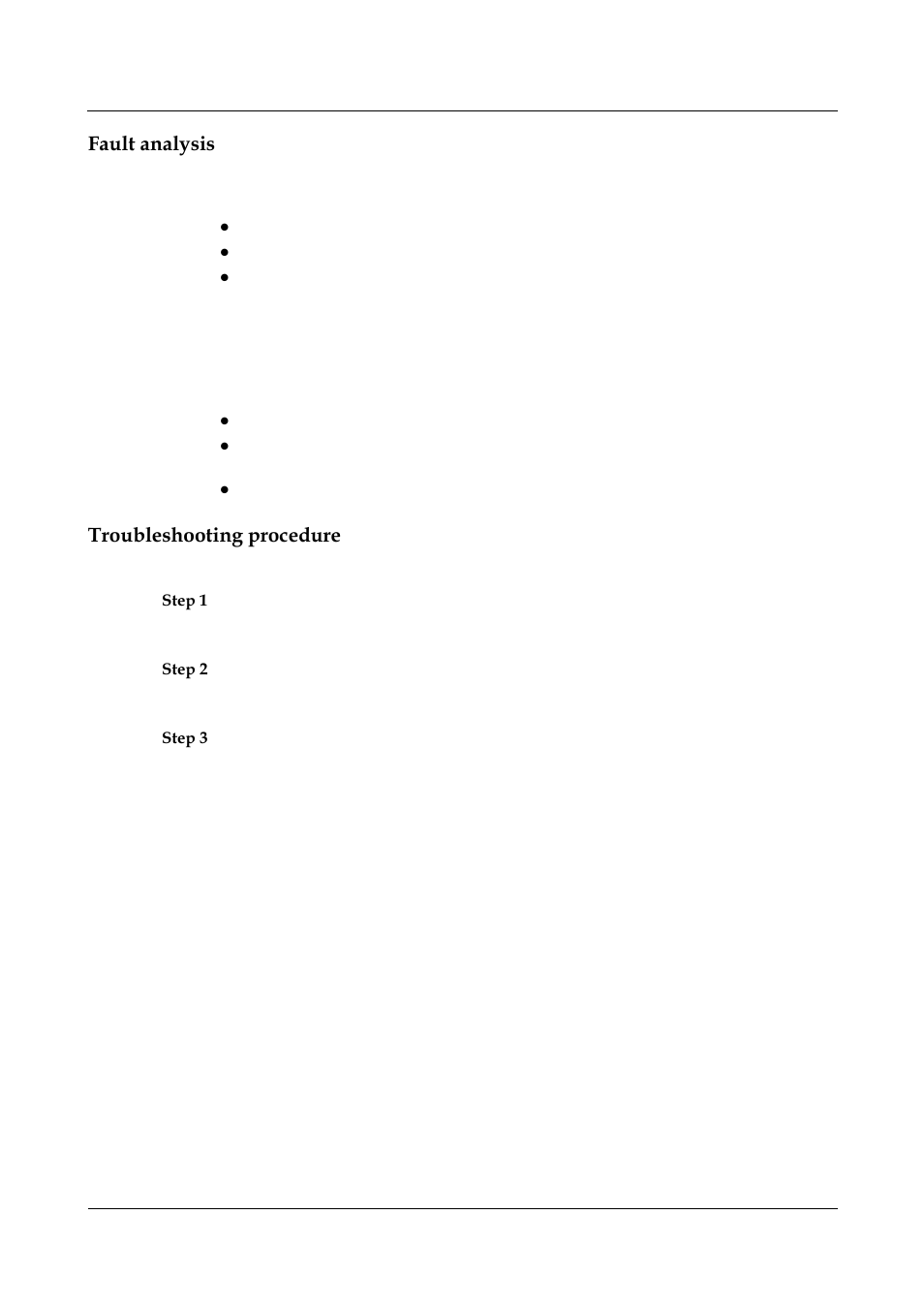 Fault analysis, Troubleshooting procedure | Nortel Networks 8000 User Manual | Page 122 / 486