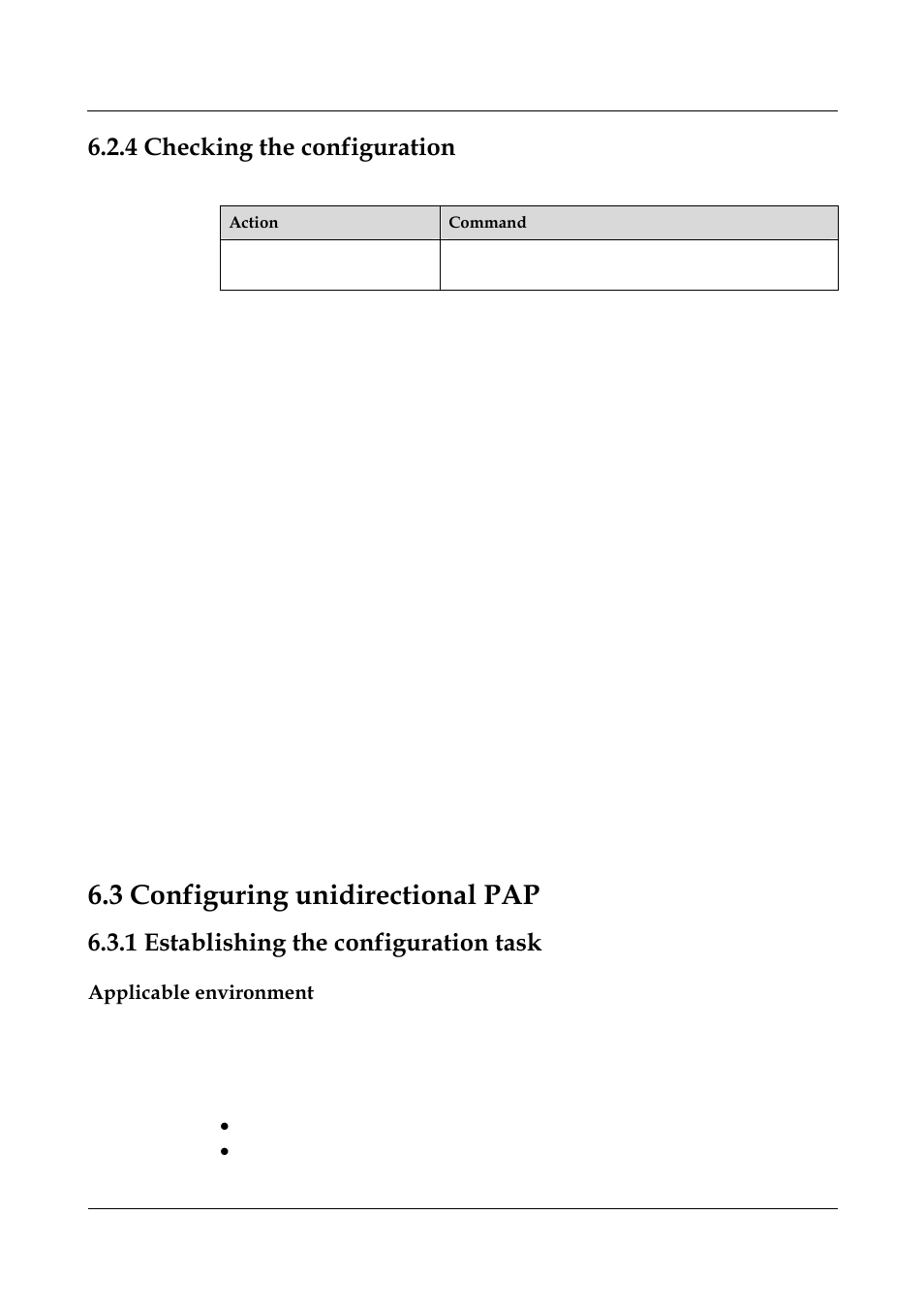 4 checking the configuration, 3 configuring unidirectional pap, 1 establishing the configuration task | Applicable environment, 5 checking the configuration -25, 1 establishing the configuration task -8, 3 configuring unidirectional pap -9, 2 encapsulating an interface, With p | Nortel Networks 8000 User Manual | Page 135 / 486
