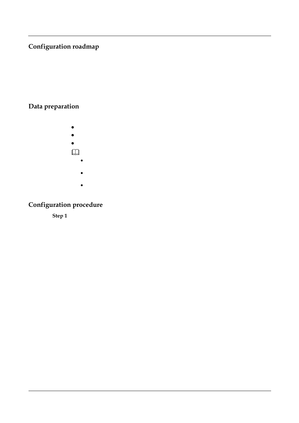 Configuration roadmap, Data preparation, Configuration procedure | Nortel Networks 8000 User Manual | Page 181 / 486