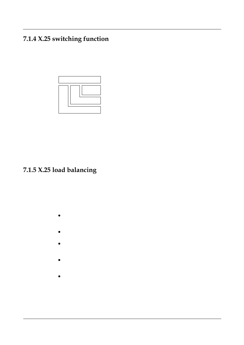 4 x.25 switching function, 5 x.25 load balancing, 4 x.25 switching function -6 | 5 x.25 load balancing -6, X.25 switching function, X.25 load balancing | Nortel Networks 8000 User Manual | Page 209 / 486