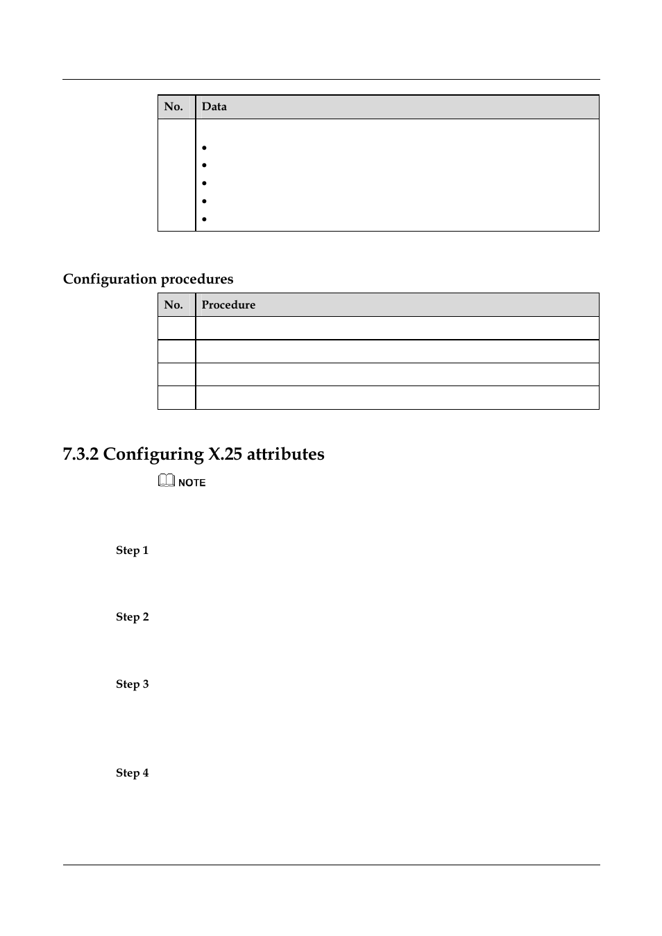 Configuration procedures, 2 configuring x.25 attributes, 2 configuring x.25 attributes -13 | Nortel Networks 8000 User Manual | Page 216 / 486