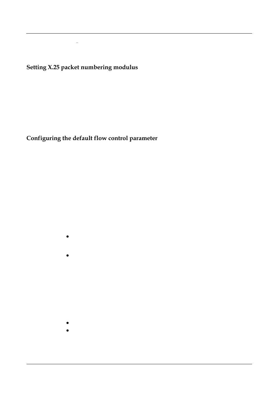 Setting x.25 packet numbering modulus, Configuring the default flow control parameter | Nortel Networks 8000 User Manual | Page 220 / 486