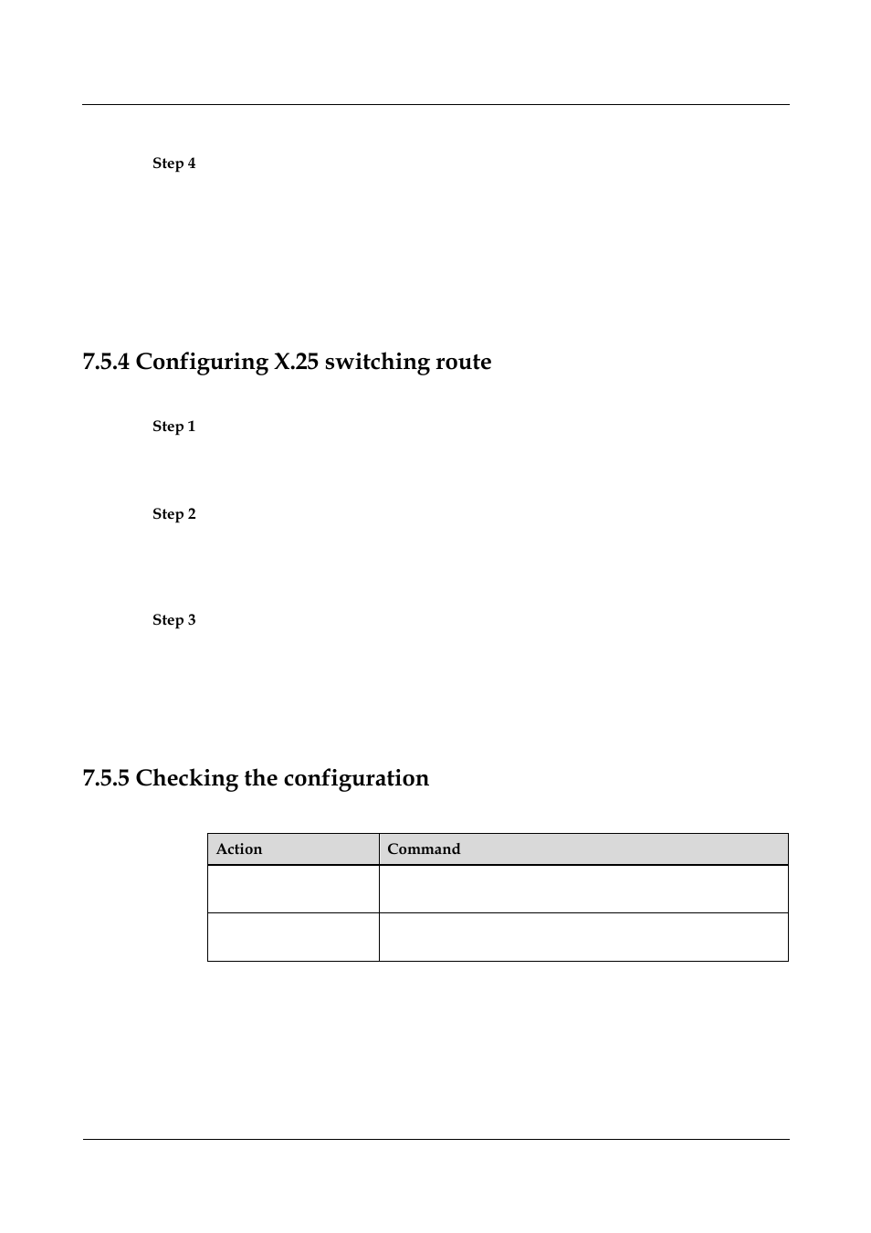 4 configuring x.25 switching route, 5 checking the configuration, 4 checking the configuration -37 | 4 configuring x.25 switching -29, Configuring x.25 switching route, Checking the configuration | Nortel Networks 8000 User Manual | Page 236 / 486