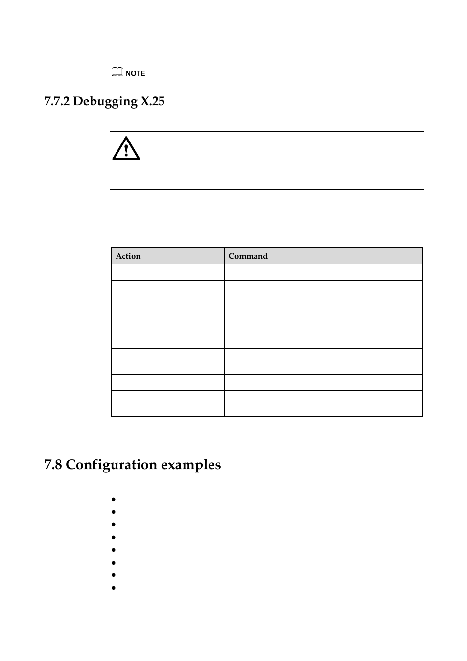 2 debugging x.25, 8 configuration examples, 12 configuration examples -47 | 2 debugging x.25 -38 | Nortel Networks 8000 User Manual | Page 241 / 486